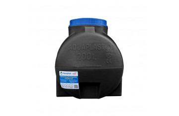 Ёмкость пластиковая для воды ОГ 200 литров Aquaplast цвет черный